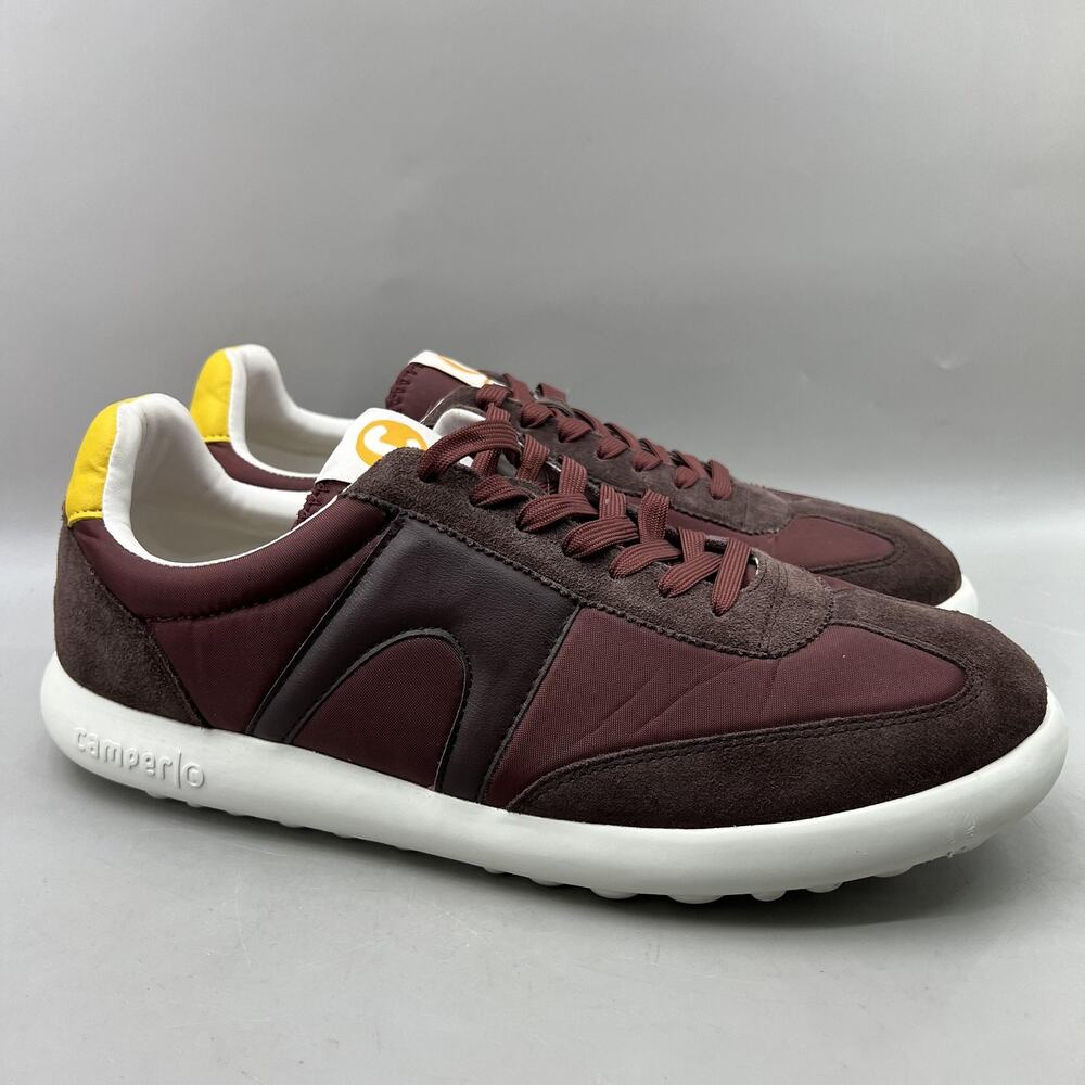 CAMPER Pelotas XLite Shoes Men Size 11 US, 44 EU Burgundy Comfort Low Sneakers